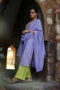 LAVENDER MOGRA KURTA SET