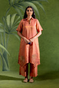 PEACH RAAS KURTA SET