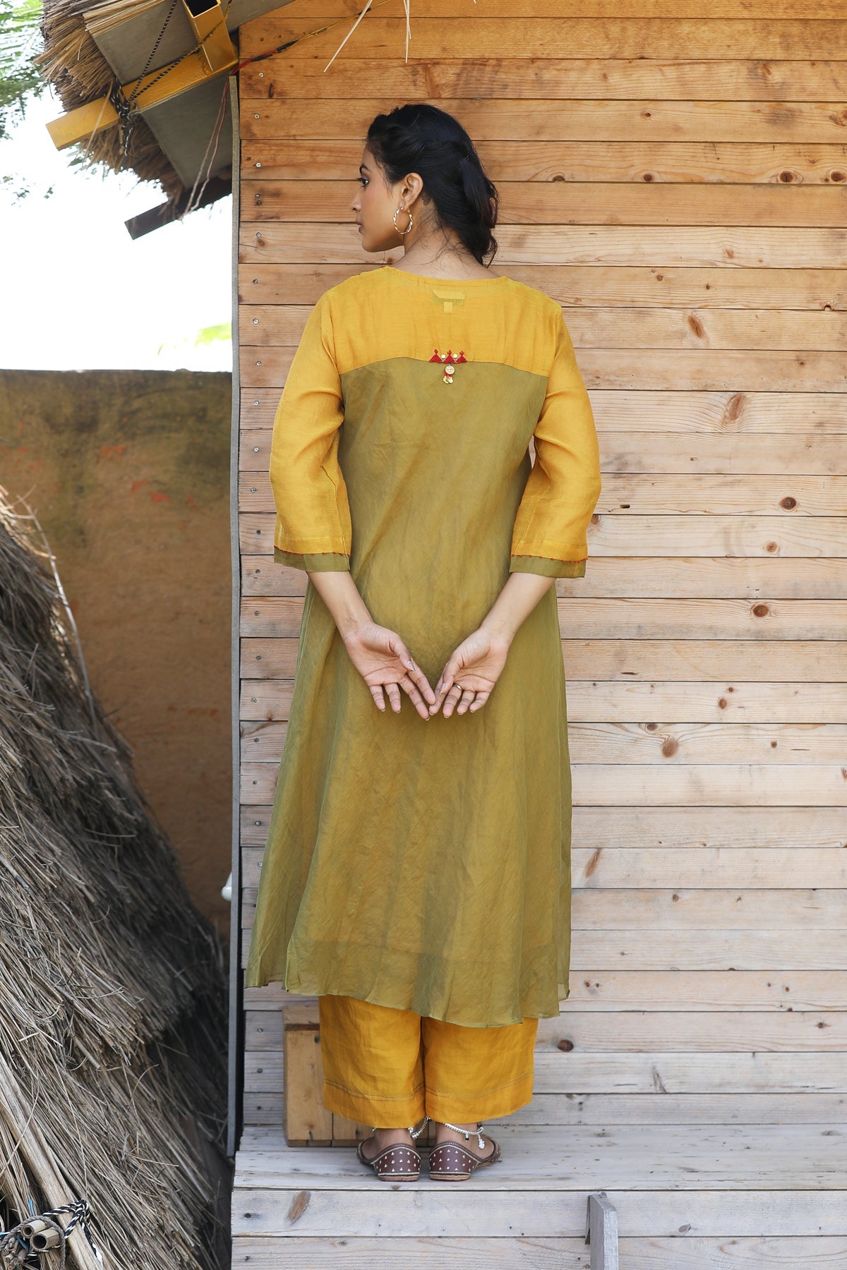 MUSTARD YELLOW ROOH KURTA SET