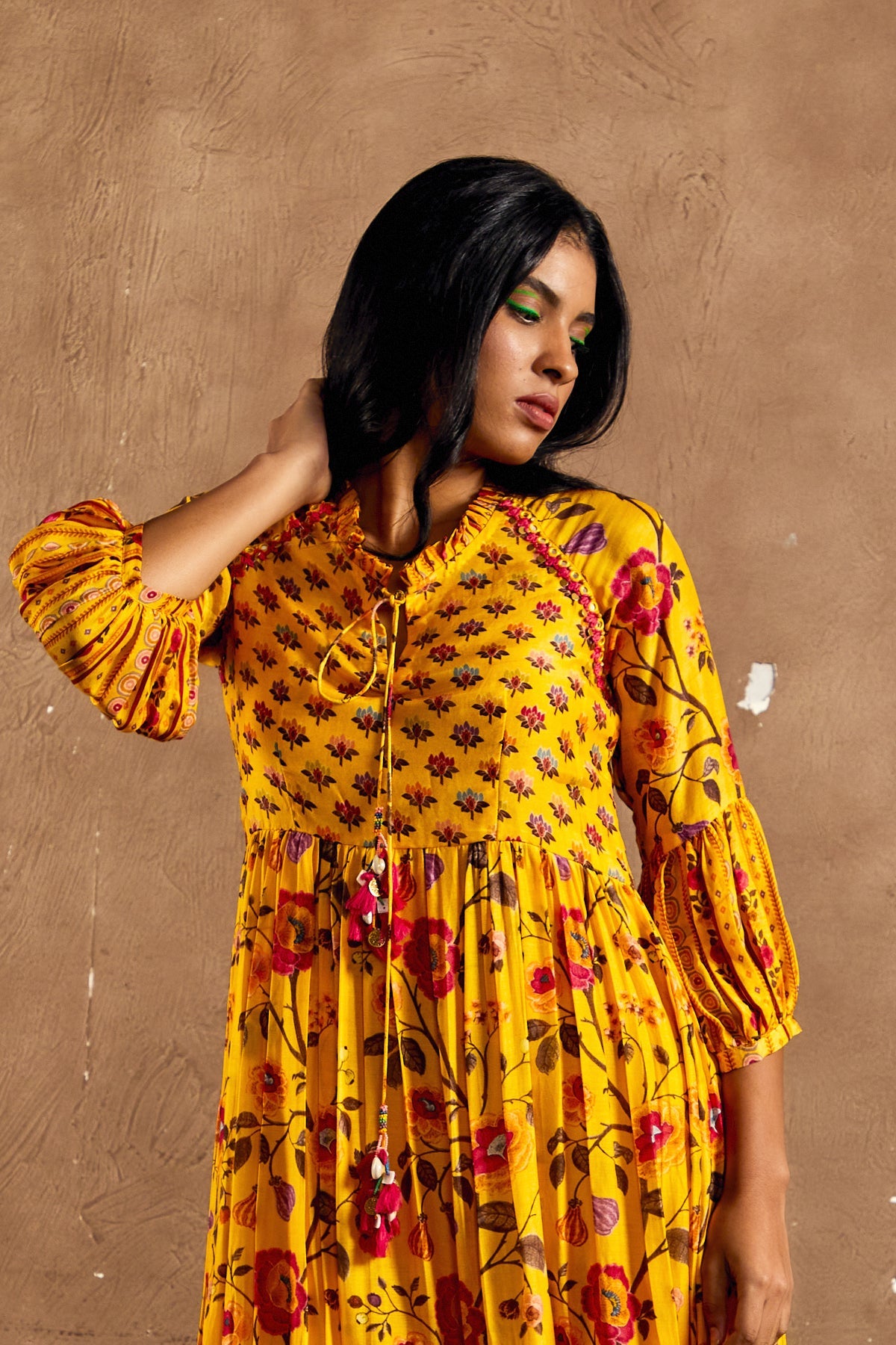 MUSTARD GULZAR MAXI DRESS