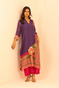 Purple Top & Pink pant - Lamhe
